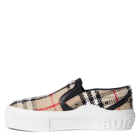 Burberry slip ons